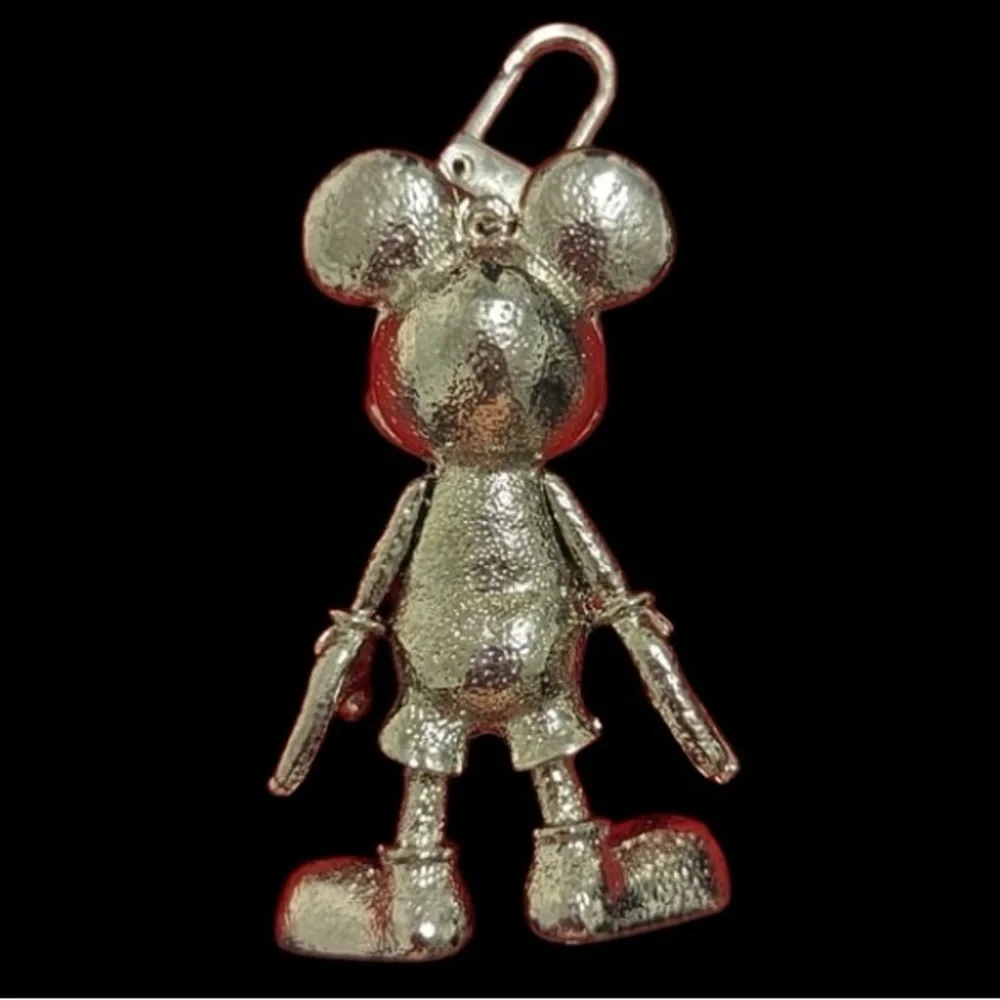 BAUBLEBAR Viral Silver-Tone Mickey Mouse Bag Backpack Charm Keychain Fob NEW NWT